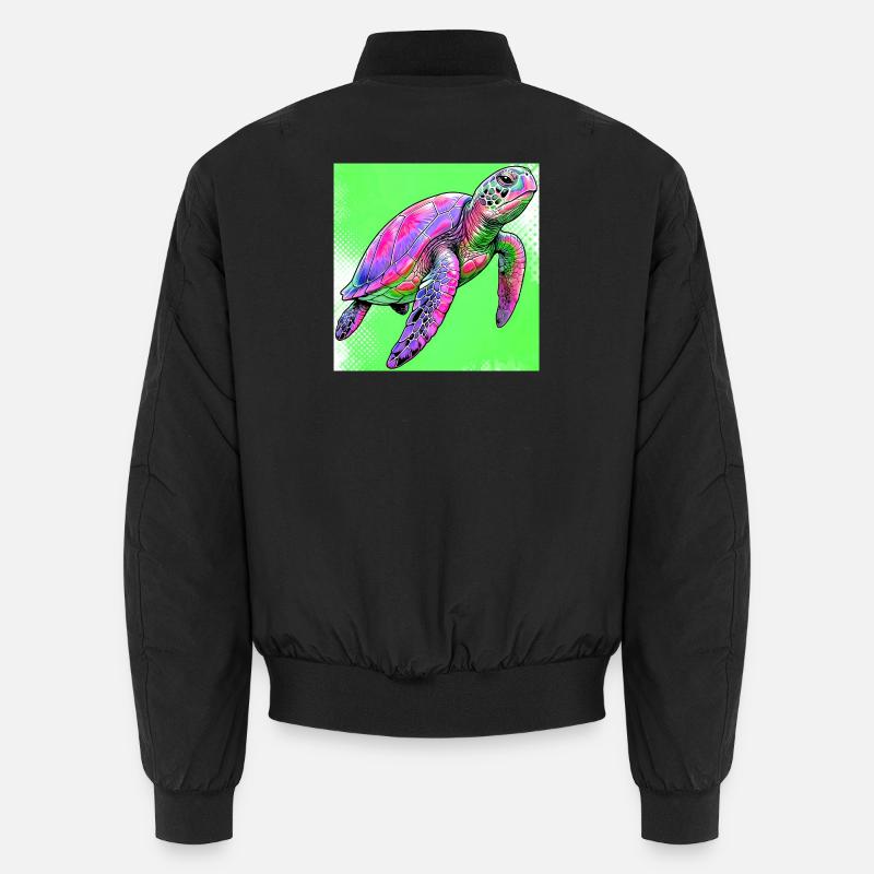Schildkröte Unisex Bomberjacke