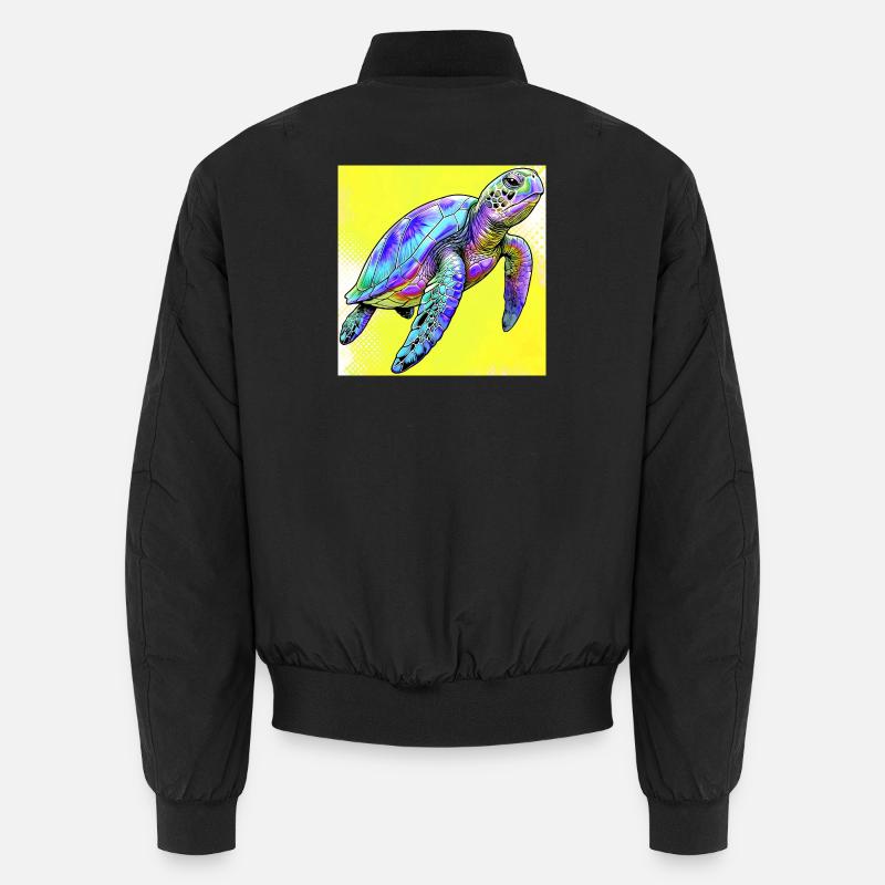 Schildkröte Unisex Bomberjacke