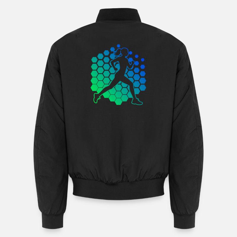 Geschenkidee für eine Running mit Running Unisex Bomberjacke