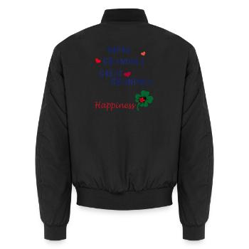 Maman - Bomber unisexe - noir - Dos - AI Model Male 185 light (185cm)