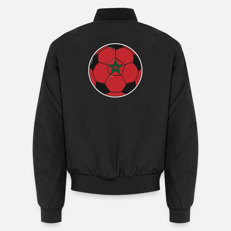 Fußballmannschaft Marokko Unisex Bomberjacke