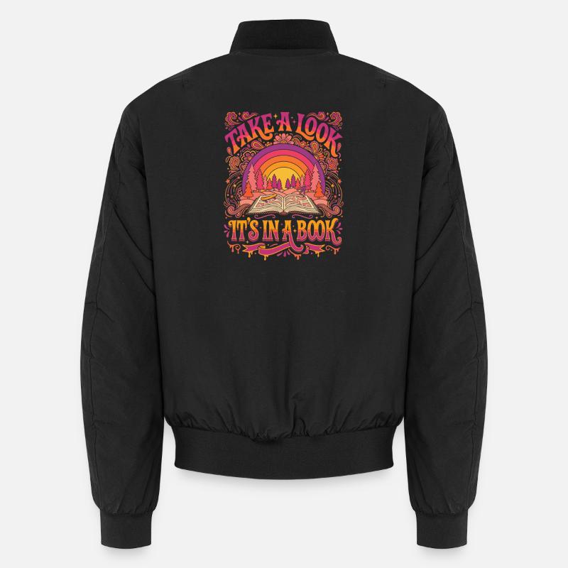 Book Worlds at Sunset Unisex Bomber Jacket