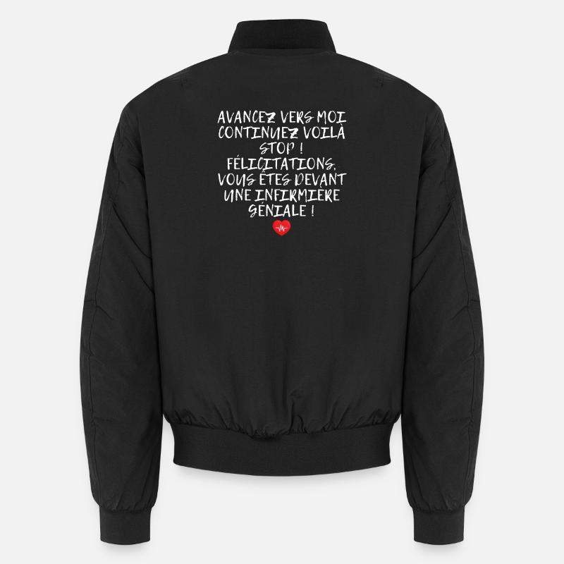 Humor Great Gift for Nurse Unisex Bomber Jacket