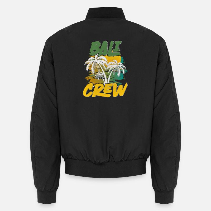Bali Crew - Unisex Bomber Jacket - black