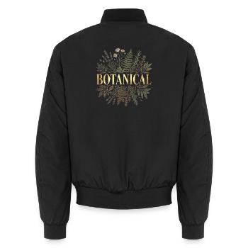 Botanique d’or - Bomber unisexe - noir - Dos - AI Model Male 185 light (185cm)