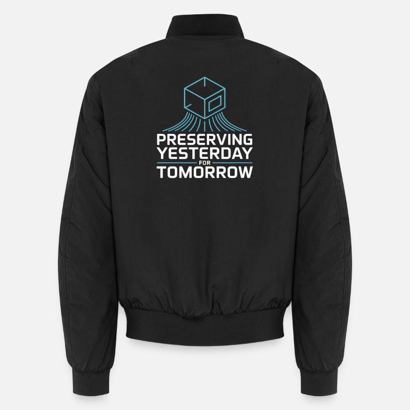 Preserving Yesterday for Tomorrow - Unisex Bomber Jacket - black