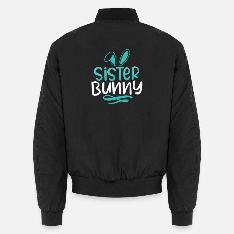 Sister Bunny Whimsy Logo Unisex Bomber Jacket