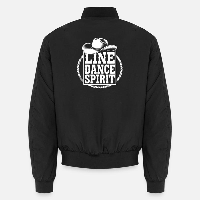 Line Dance Spirit - Unisex Bomberjacke - Schwarz