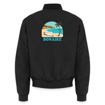 Bonaire - Bomber unisexe - noir - Dos - AI Model Male 185 light (185cm)