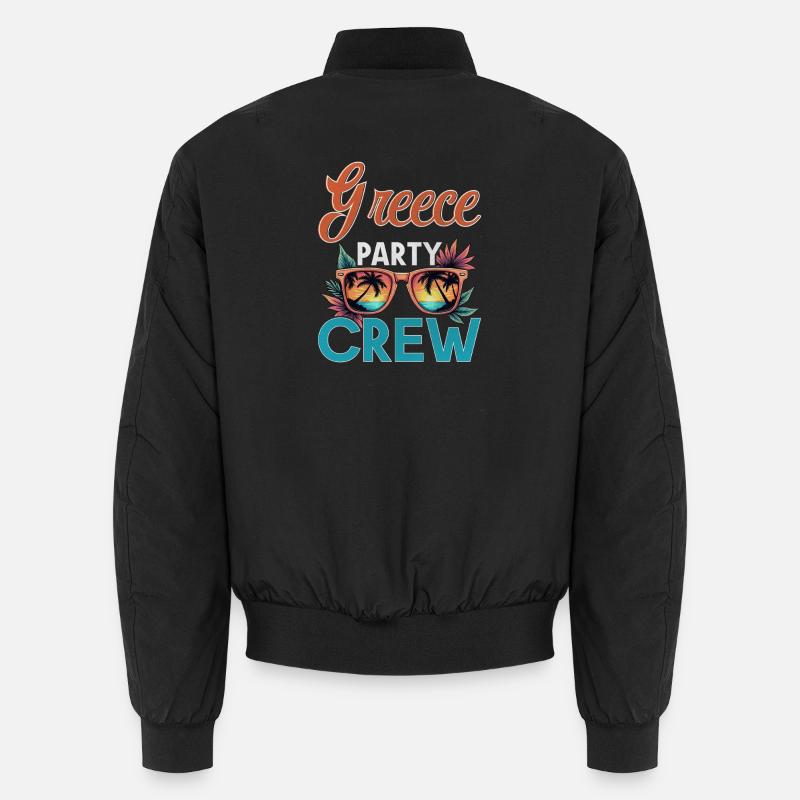 Greece Crew - Unisex Bomber Jacket - black