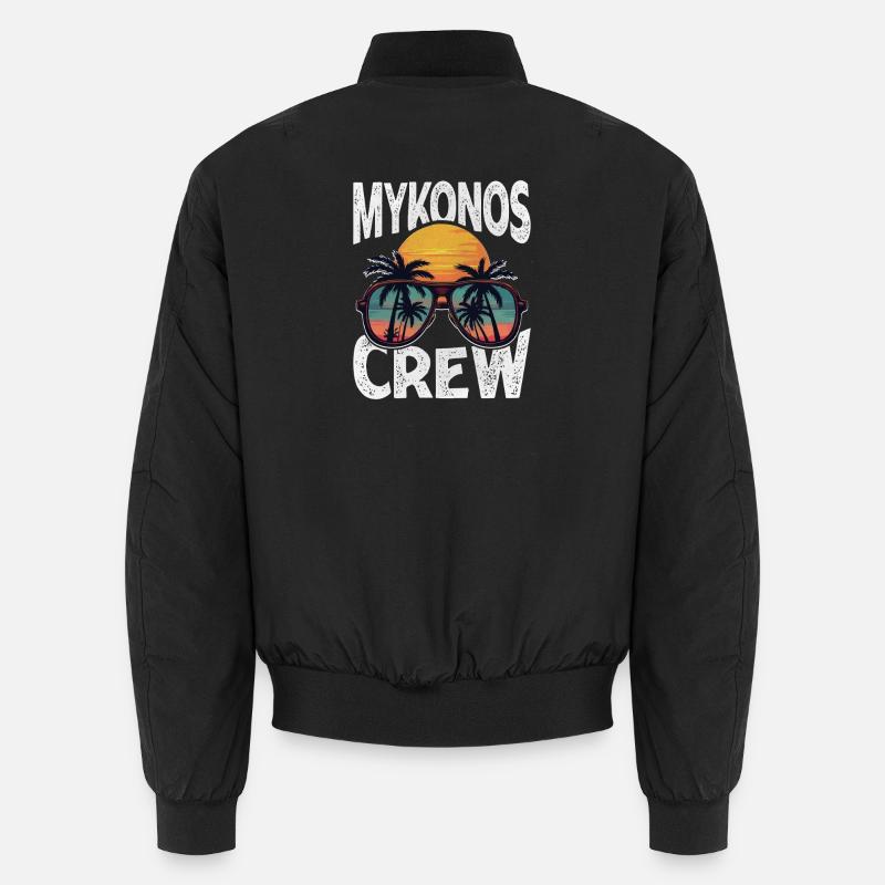 Équipage Mykonos - Bomber unisexe - noir
