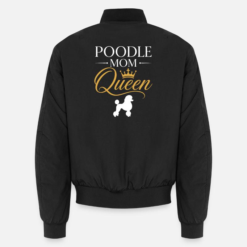 Couronne de Maman Reine Caniche - Bomber unisexe - noir