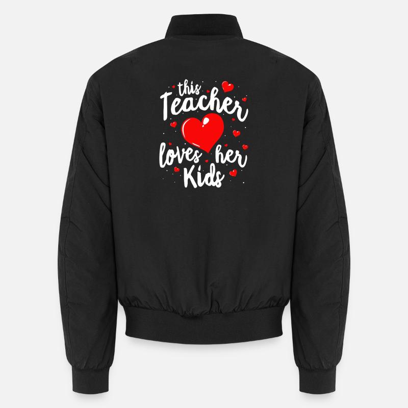 Diese Lehrerin liebt ihre Kinder Unisex Bomberjacke