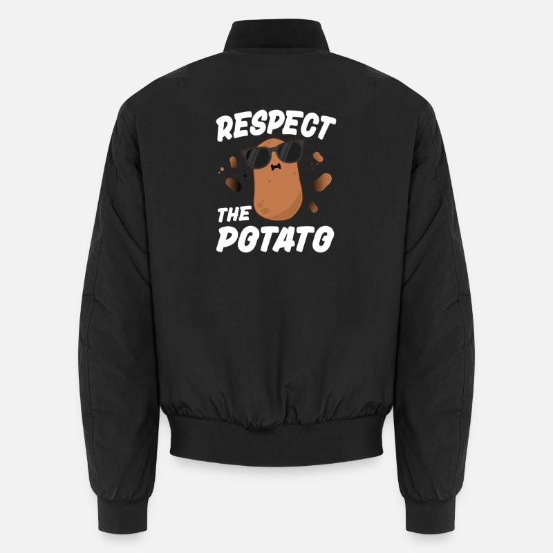 Respect the Potato Unisex Bomber Jacket
