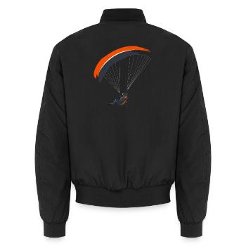 Parapente Silhouette Aventure Liberté - Bomber unisexe - noir - Dos - AI Model Male 185 light (185cm)