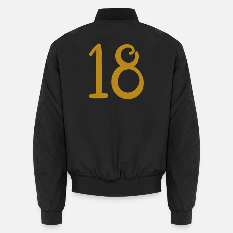 18 - Unisex Bomber Jacket - black