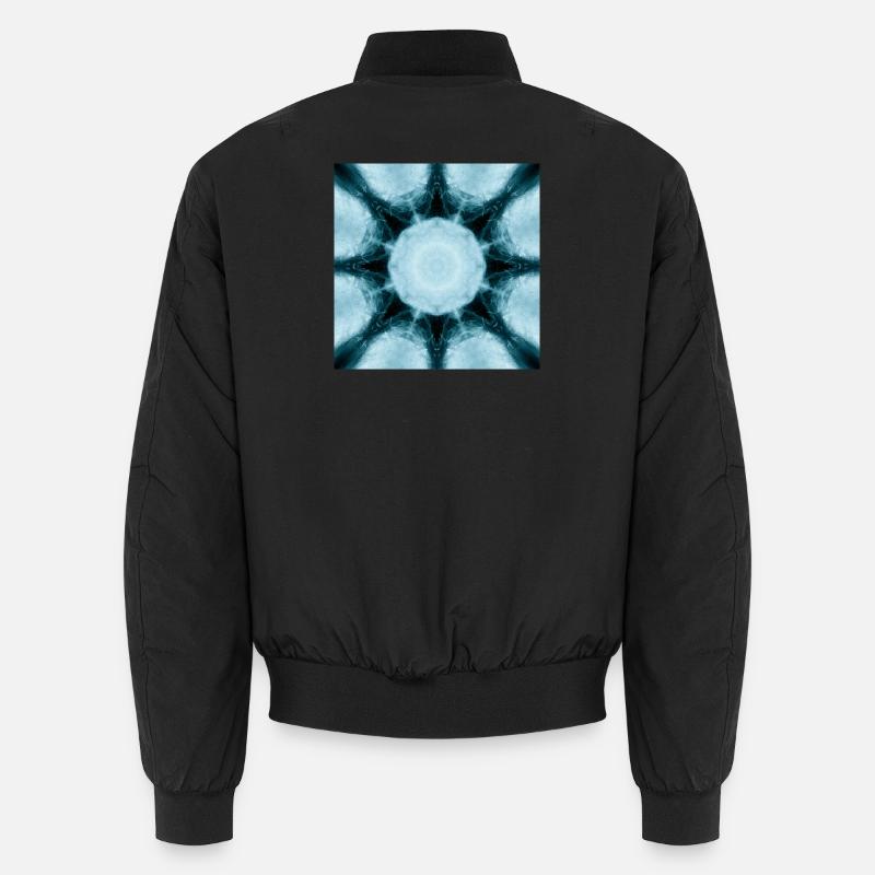 Eisiger Mandala Kaleidoskop Unisex Bomberjacke