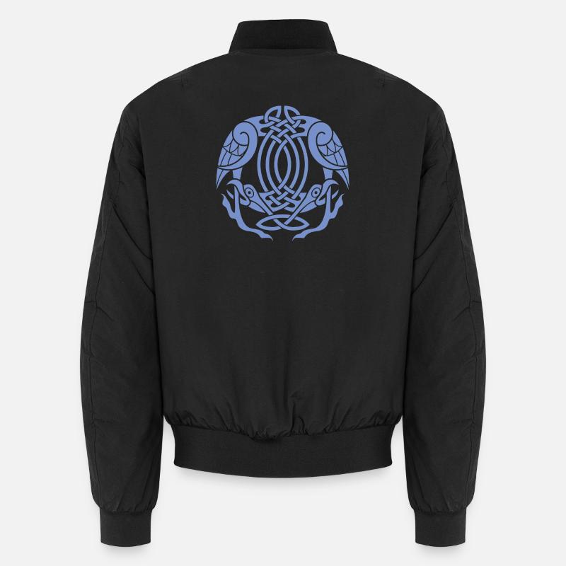 Celtic Eagle Knot  - Unisex Bomber Jacket - black