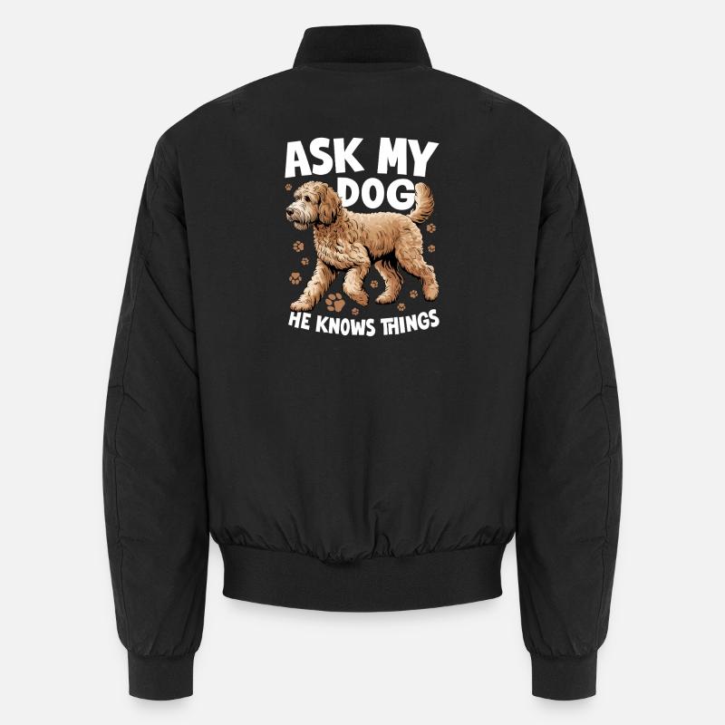 Race de chien Goldendoodle - Bomber unisexe - noir