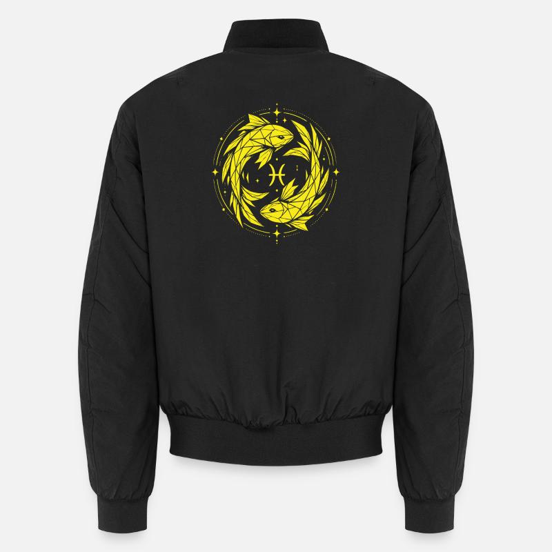 Fische Symbol – Sanft & Modern Unisex Bomberjacke