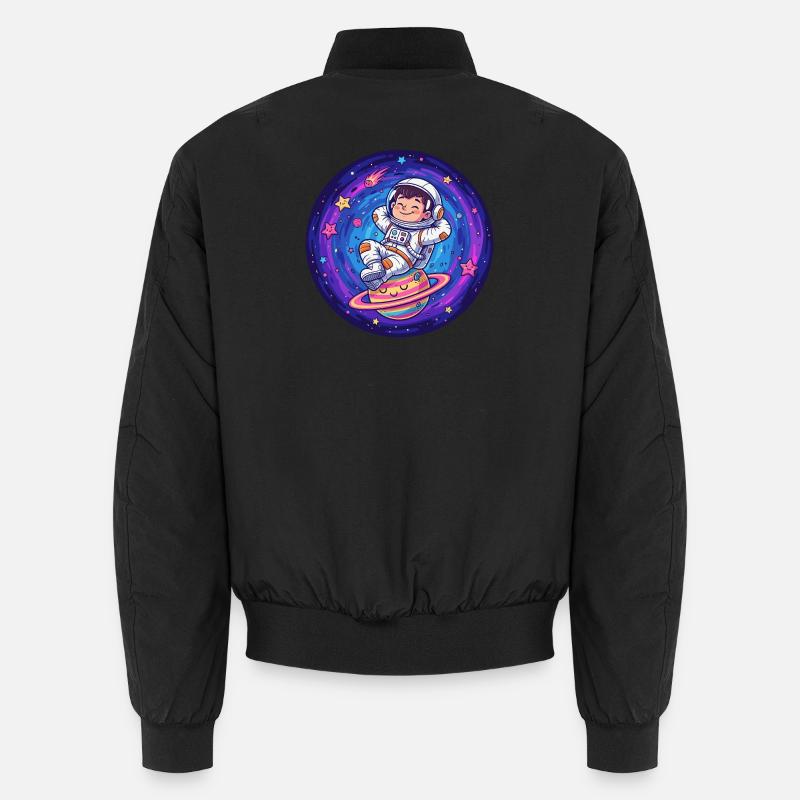 Little astronaut in the stargate Unisex Bomber Jacket