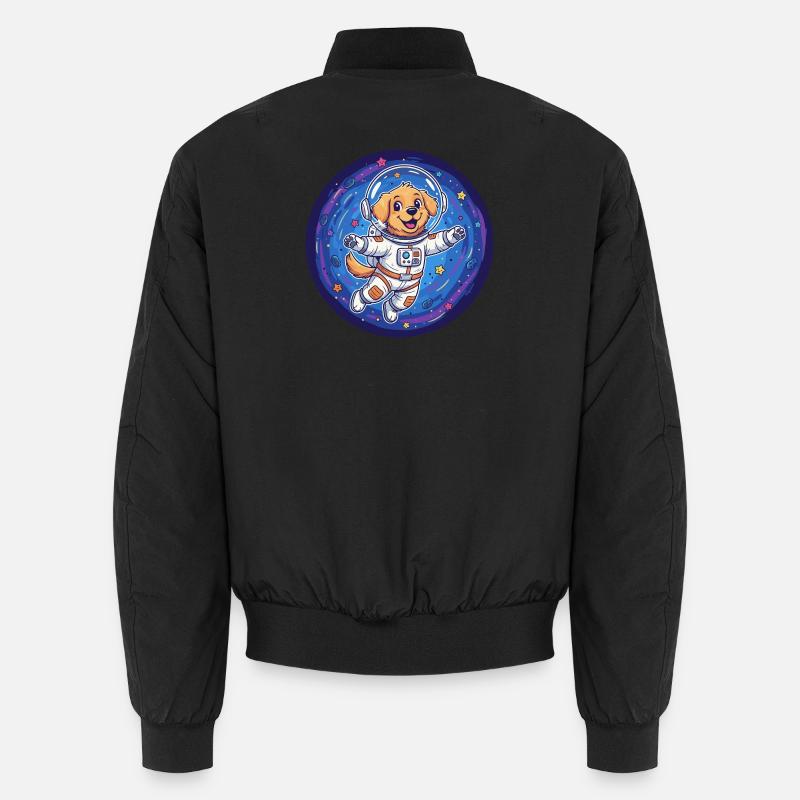 Space dog in astronaut suit Unisex Bomber Jacket