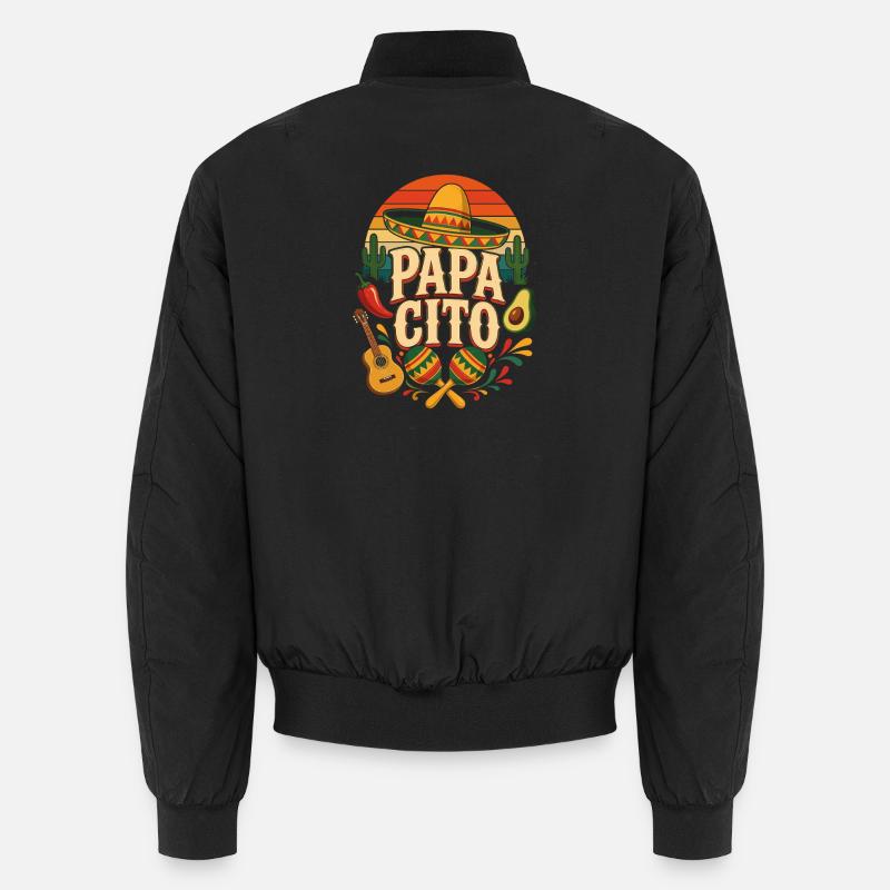 Papa Cito Fiesta Bild Unisex Bomberjacke