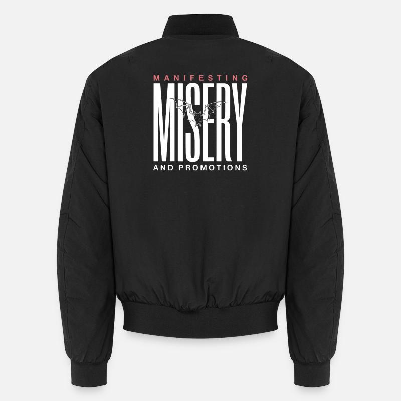 Manifesting Victory Bat Graphic Unisex Bomber Jacket