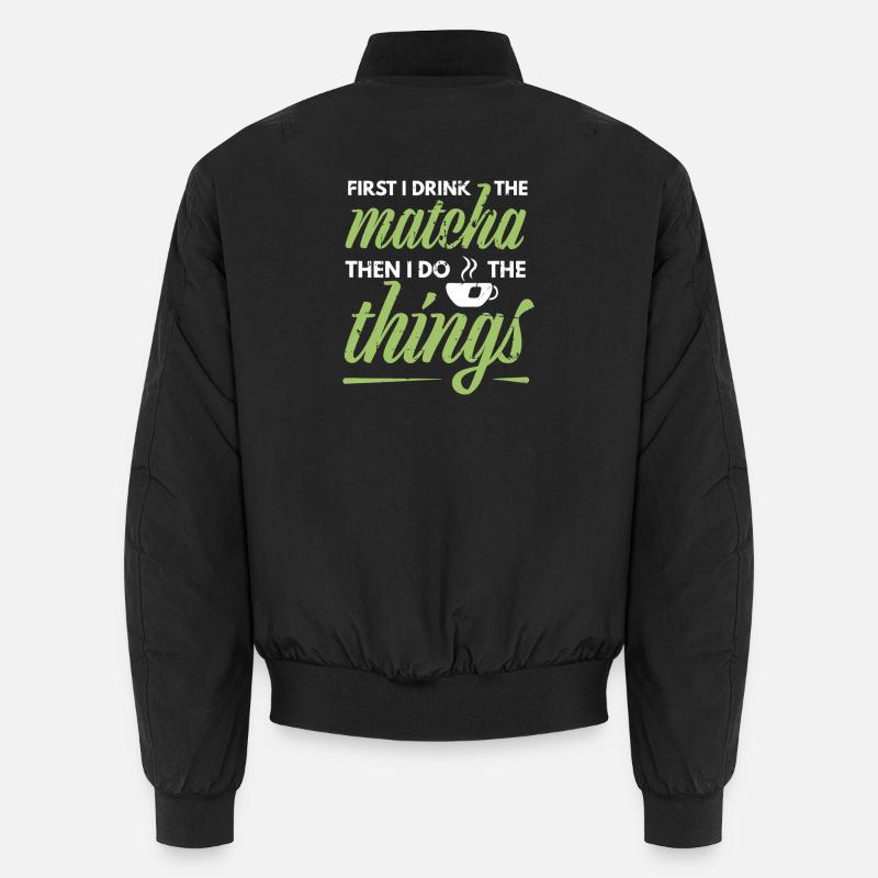 Matcha Morning Doer: Dann tue ich die Dinge Unisex Bomberjacke