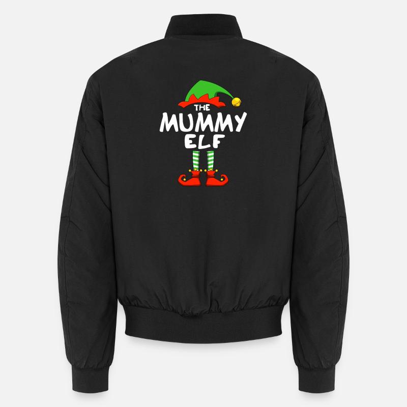 Mummy Elf - Unisex Bomber Jacket - black