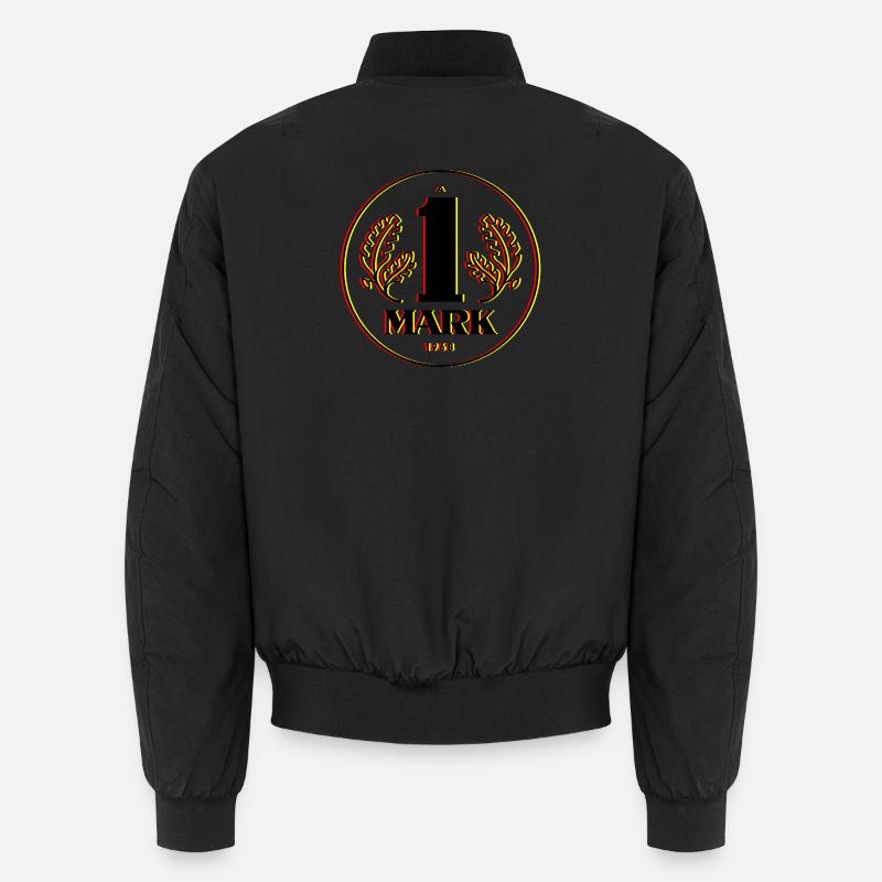 Ostmark 3D Schwarz Rot Gold - Unisex Bomberjacke - Schwarz