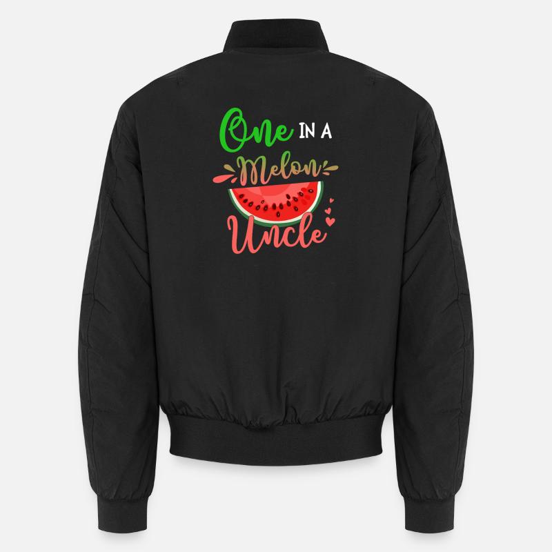 Ein Onkel in einer Melone - Unisex Bomberjacke - Schwarz