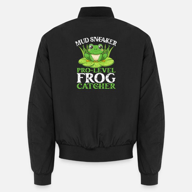 Frog Catcher Mud Sneaker Pro Level Frog Unisex Bomber Jacket
