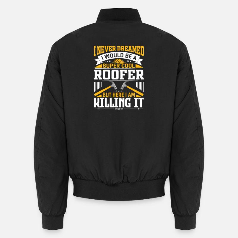 Roofer Pride: Killing It - Unisex Bomber Jacket - black