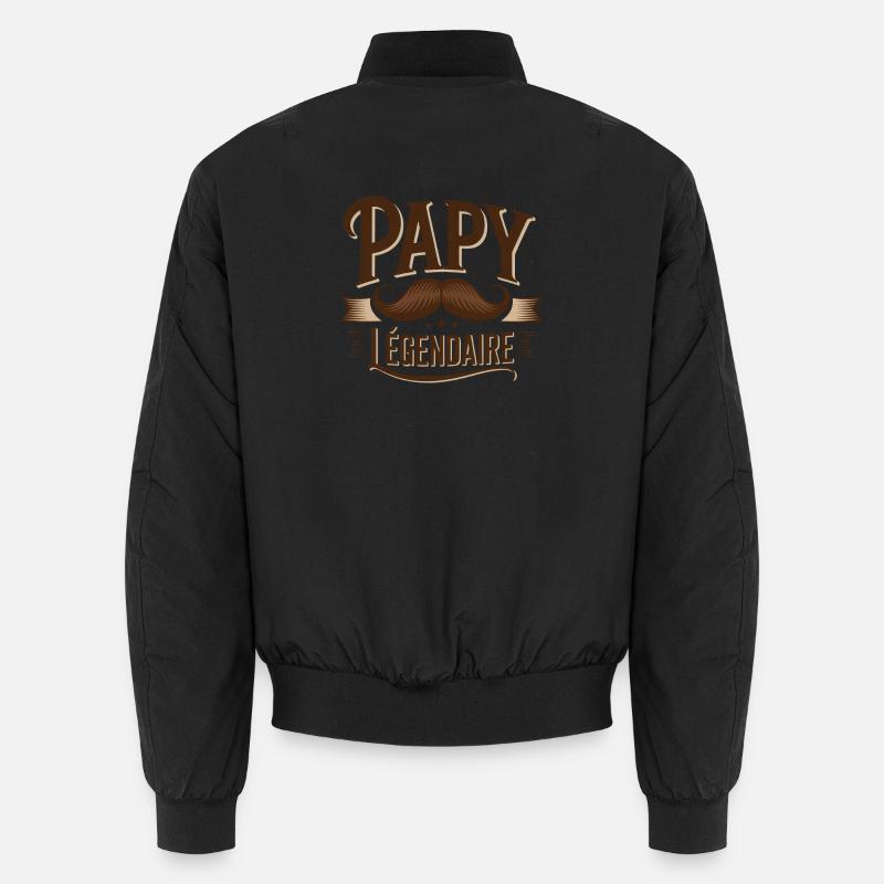 Opa Legendärer Schnurrbart Unisex Bomberjacke