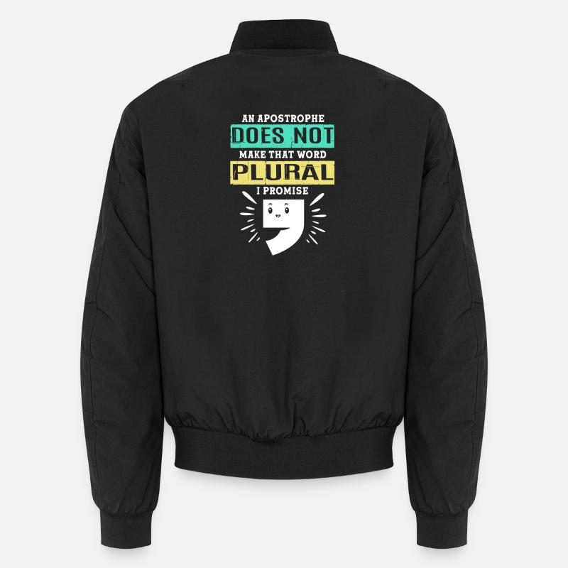 Grammatik Englisch Rechtschreibung Unisex Bomberjacke
