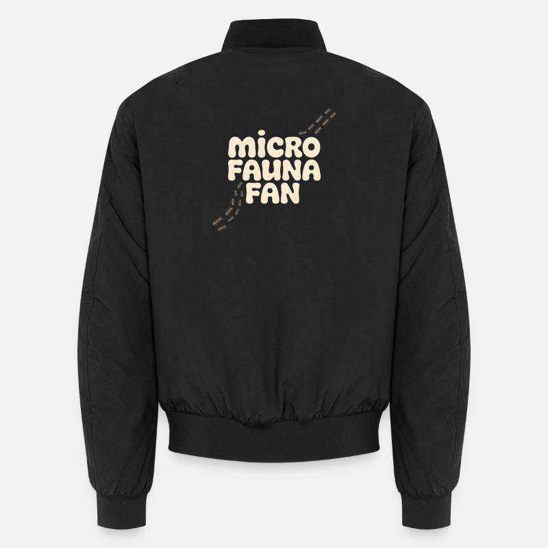 Microfauna Fan | Insects & Small Animals - Unisex Bomber Jacket - black