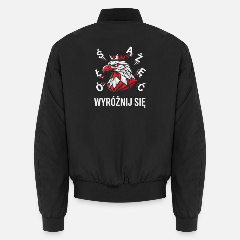 Poland Pride White Eagle Wyróżnij Się Unisex Bomber Jacket