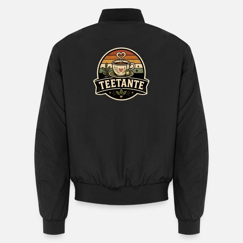 Tea Aunt Retro - Unisex Bomber Jacket - black
