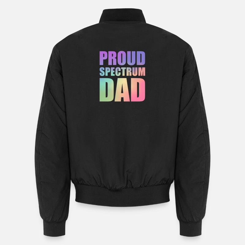 Proud Spectrum Dad Unisex Bomber Jacket