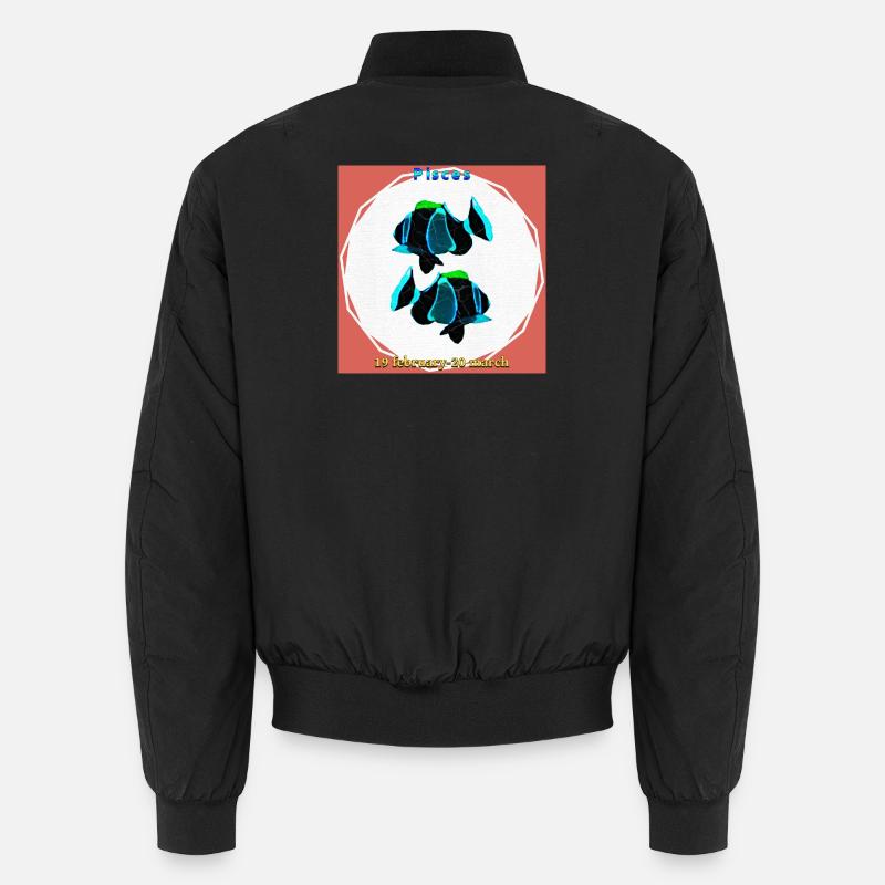 Fish - Unisex Bomber Jacket - black