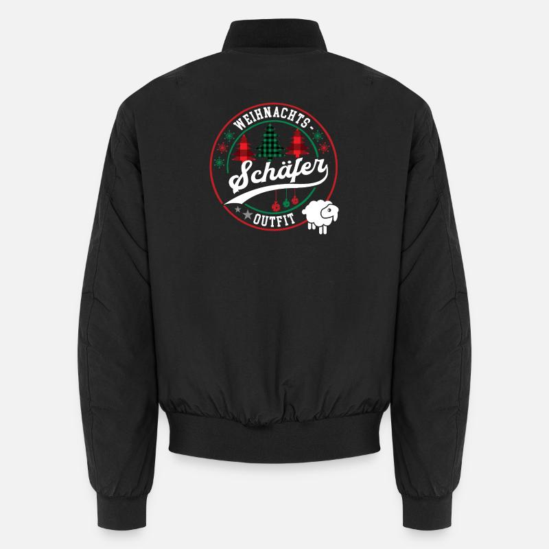 Schäfer Weihnachten Schäferei Schaf Hirte Tierwirt Unisex Bomberjacke