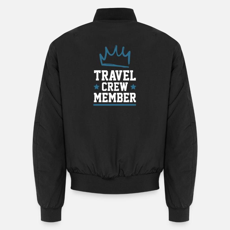 Travel Crew - Unisex Bomberjacke - Schwarz
