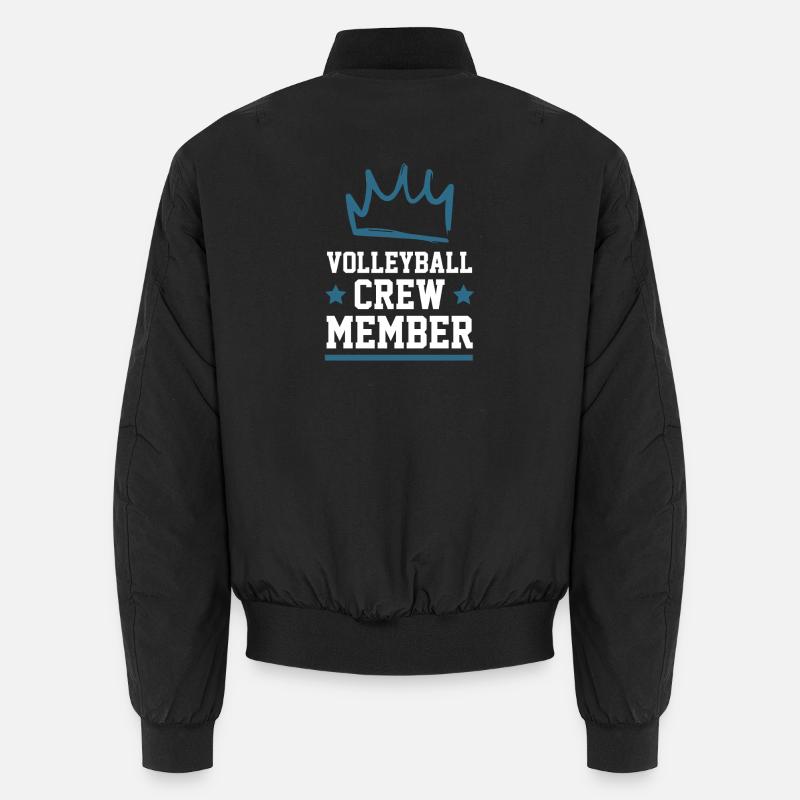 Volleyball Crew - Unisex Bomber Jacket - black