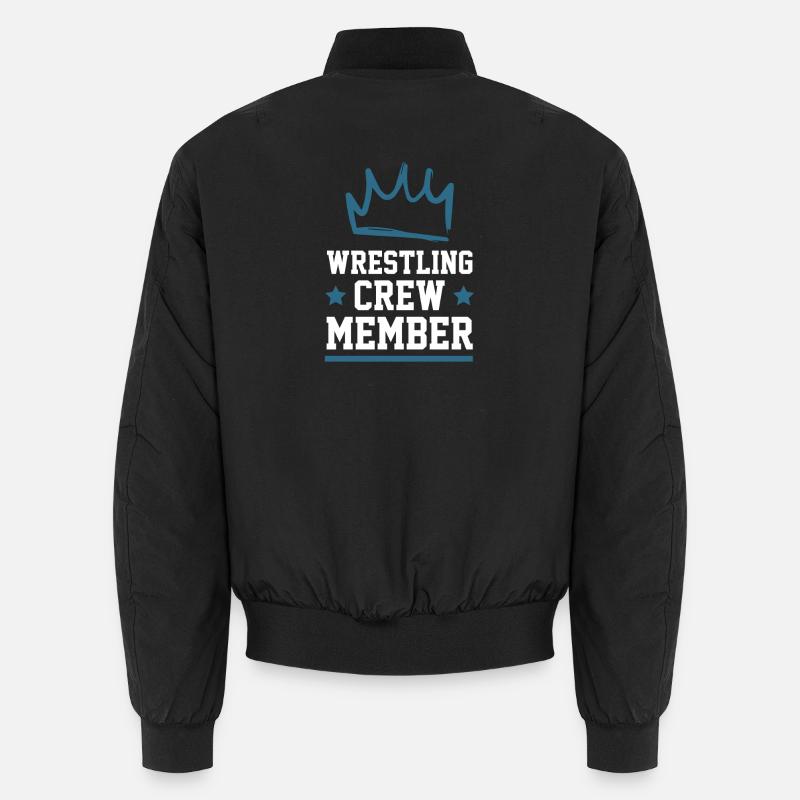 Wrestling Crew - Unisex Bomber Jacket - black