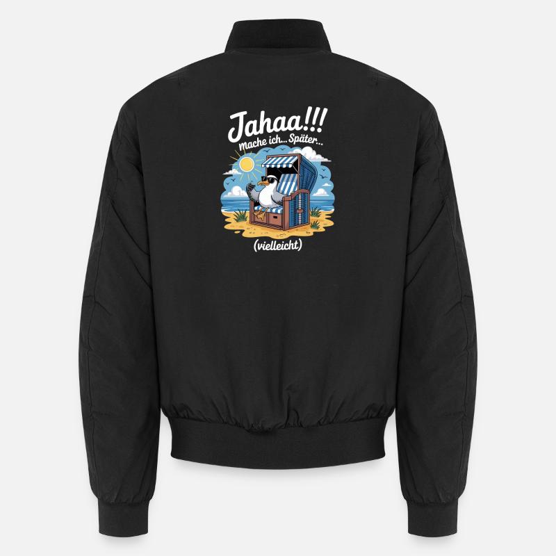  Jahaa mache ich spaeter vielleicht Moewe Unisex Bomberjacke