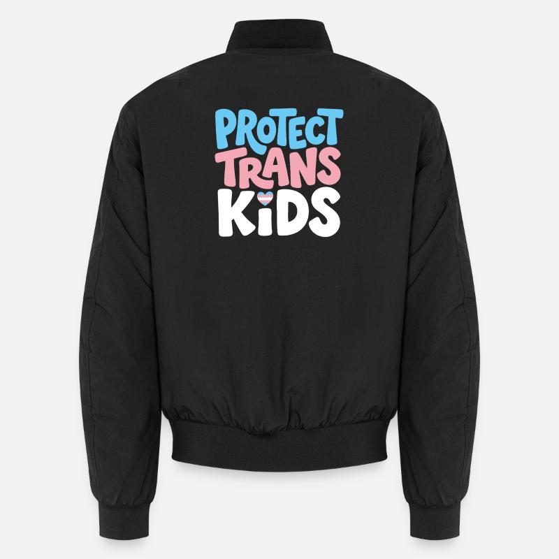 Beschütze Trans Kids Tee Unisex Bomberjacke