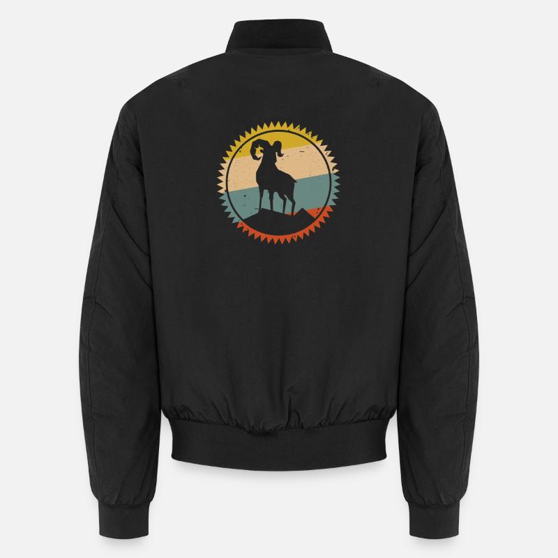 Desert Sunset Kamel Emblem - Unisex Bomberjacke - Schwarz