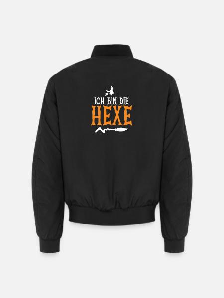 Ich Bin Die Hexe Halloween - Unisex Bomberjacke - Schwarz