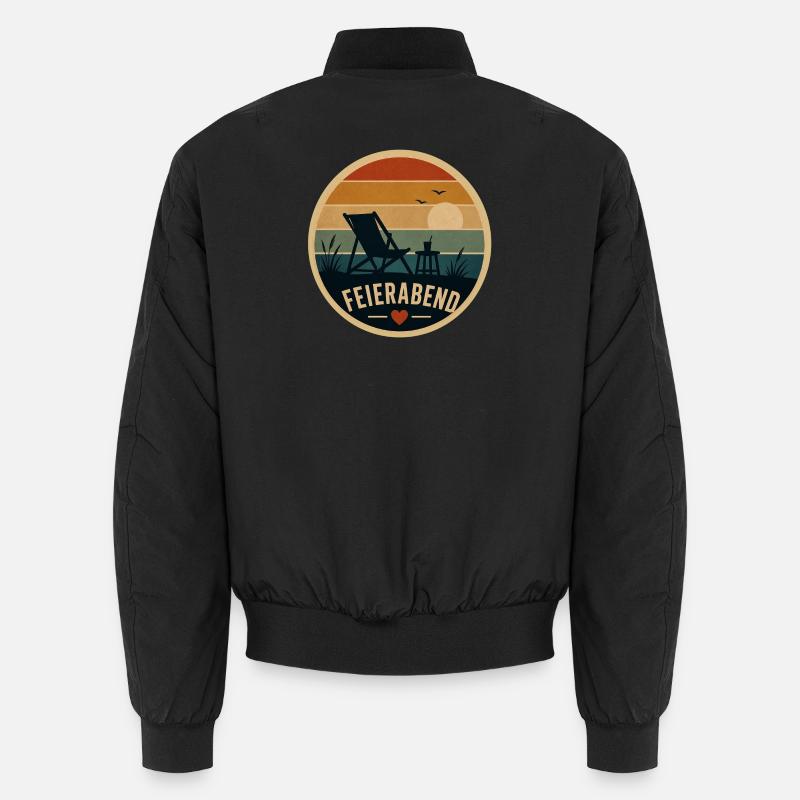 Feierabend Retro Unisex Bomberjacke